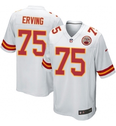 Men's Nike Kansas City Chiefs #75 Cameron Erving Game White NFL Jersey