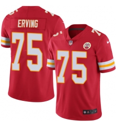 Youth Nike Kansas City Chiefs #75 Cameron Erving Red Team Color Vapor Untouchable Limited Player NFL Jersey