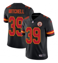 Men's Nike Kansas City Chiefs #39 Terrance Mitchell Limited Black Rush Vapor Untouchable NFL Jersey