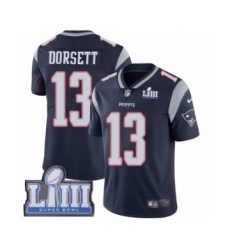 Youth Nike New England Patriots #13 Phillip Dorsett Navy Blue Team Color Vapor Untouchable Limited Player Super Bowl LIII Bound NFL Jersey