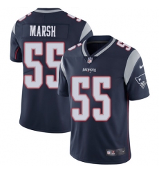 Men's Nike New England Patriots #55 Cassius Marsh Navy Blue Team Color Vapor Untouchable Limited Player NFL Jersey