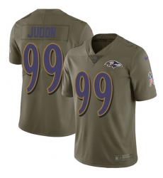 Youth Nike Baltimore Ravens #99 Matt Judon Limited Olive 2017 Salute to Service NFL Jersey