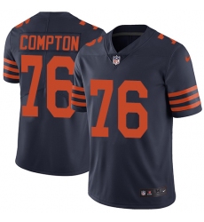 Youth Nike Chicago Bears #76 Tom Compton Navy Blue Alternate Vapor Untouchable Limited Player NFL Jersey