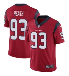 Men's Nike Houston Texans #93 Joel Heath Red Alternate Vapor Untouchable Limited Player NFL Jersey