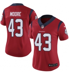 Women's Nike Houston Texans #43 Corey Moore Red Alternate Vapor Untouchable Limited Player NFL Jersey
