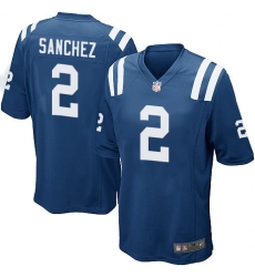 Men's Nike Indianapolis Colts #2 Rigoberto Sanchez Game Royal Blue Team Color NFL Jersey