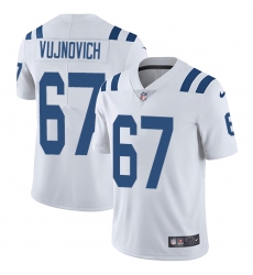 Youth Nike Indianapolis Colts #67 Jeremy Vujnovich White Vapor Untouchable Elite Player NFL Jersey