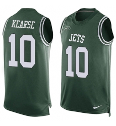 Men's Nike New York Jets #10 Jermaine Kearse Limited Green Player Name & Number Tank Top NFL Jersey