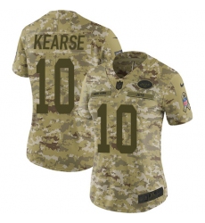 Women's Nike New York Jets #10 Jermaine Kearse Limited Camo 2018 Salute to Service NFL Jersey