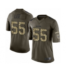Men's Oakland Raiders #52 Marquel Lee Elite Green Salute to Service Football Jersey