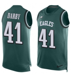 Men's Nike Philadelphia Eagles #41 Ronald Darby Limited Midnight Green Player Name & Number Tank Top NFL Jersey