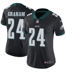 Women's Nike Philadelphia Eagles #24 Corey Graham Black Alternate Vapor Untouchable Limited Player NFL Jersey
