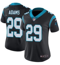 Women's Nike Carolina Panthers #29 Mike Adams Black Team Color Vapor Untouchable Limited Player NFL Jersey