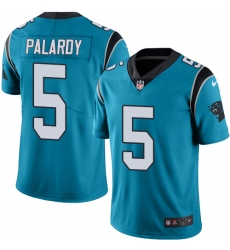 Men's Nike Carolina Panthers #5 Michael Palardy Blue Alternate Vapor Untouchable Limited Player NFL Jersey