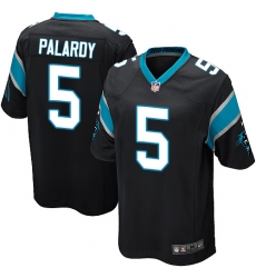 Men's Nike Carolina Panthers #5 Michael Palardy Game Black Team Color NFL Jersey