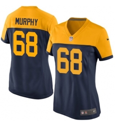 Women's Nike Green Bay Packers #68 Kyle Murphy Navy Blue Alternate Vapor Untouchable Elite Player NFL Jersey