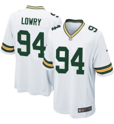 Men's Nike Green Bay Packers #94 Dean Lowry Game White NFL Jersey