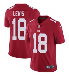 Men's Nike New York Giants #18 Roger Lewis Red Alternate Vapor Untouchable Limited Player NFL Jersey