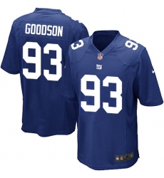 Men's Nike New York Giants #93 B.J. Goodson Game Royal Blue Team Color NFL Jersey