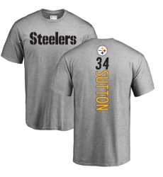 NFL Nike Pittsburgh Steelers #34 Cameron Sutton Ash Backer T-Shirt