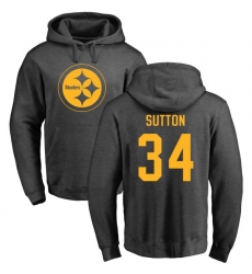 NFL Nike Pittsburgh Steelers #34 Cameron Sutton Ash One Color Pullover Hoodie