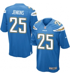 Men's Nike Los Angeles Chargers #25 Rayshawn Jenkins Game Electric Blue Alternate NFL Jersey