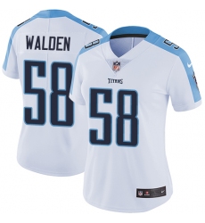 Women's Nike Tennessee Titans #58 Erik Walden White Vapor Untouchable Elite Player NFL Jersey