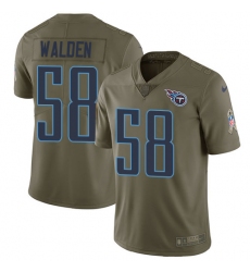 Youth Nike Tennessee Titans #58 Erik Walden Limited Olive 2017 Salute to Service NFL Jersey