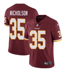 Youth Nike Washington Redskins #35 Montae Nicholson Burgundy Red Team Color Vapor Untouchable Limited Player NFL Jersey