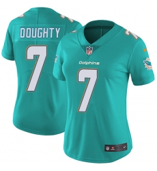 Women's Nike Miami Dolphins #7 Brandon Doughty Aqua Green Team Color Vapor Untouchable Limited Player NFL Jersey
