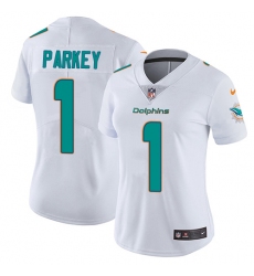 Women's Nike Miami Dolphins #1 Cody Parkey White Vapor Untouchable Limited Player NFL Jersey