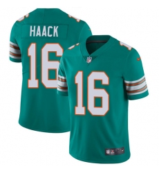 Youth Nike Miami Dolphins #16 Matt Haack Aqua Green Alternate Vapor Untouchable Limited Player NFL Jersey