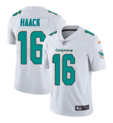 Youth Nike Miami Dolphins #16 Matt Haack White Vapor Untouchable Limited Player NFL Jersey