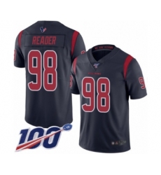 Men's Houston Texans #98 D.J. Reader Limited Navy Blue Rush Vapor Untouchable 100th Season Football Jersey