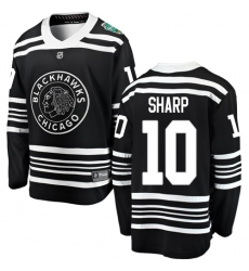 Youth Chicago Blackhawks #10 Patrick Sharp Black 2019 Winter Classic Fanatics Branded Breakaway NHL Jersey