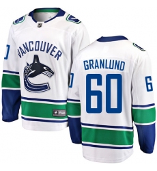 Men's Vancouver Canucks #60 Markus Granlund Fanatics Branded White Away Breakaway NHL Jersey