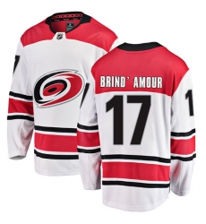 Men's Carolina Hurricanes #17 Rod Brind'Amour Fanatics Branded White Away Breakaway NHL Jersey