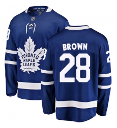 Men's Toronto Maple Leafs #28 Connor Brown Fanatics Branded Royal Blue Home Breakaway NHL Jersey