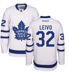 Youth Reebok Toronto Maple Leafs #32 Josh Leivo Authentic White Away NHL Jersey