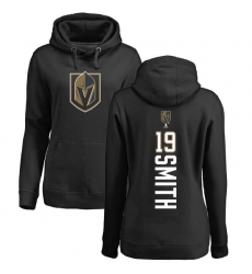 NHL Women's Adidas Vegas Golden Knights #19 Reilly Smith Black Backer Pullover Hoodie