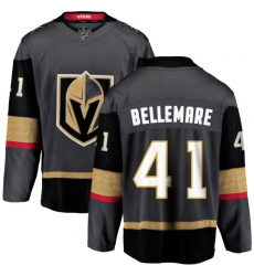 Men's Vegas Golden Knights #41 Pierre-Edouard Bellemare Authentic Black Home Fanatics Branded Breakaway NHL Jersey