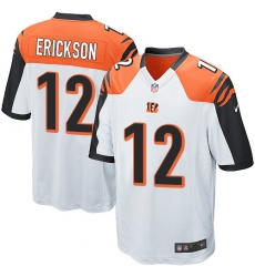 Men's Nike Cincinnati Bengals #12 Alex Erickson Game White NFL Jersey
