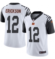 Men's Nike Cincinnati Bengals #12 Alex Erickson Limited White Rush Vapor Untouchable NFL Jersey
