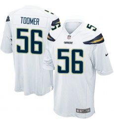 Men's Nike Los Angeles Chargers #56 Korey Toomer Game White NFL Jersey