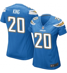 Women's Nike Los Angeles Chargers #20 Desmond King Game Electric Blue Alternate NFL Jersey