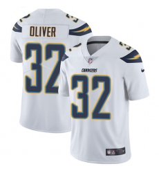 Men's Nike Los Angeles Chargers #32 Branden Oliver White Vapor Untouchable Limited Player NFL Jersey