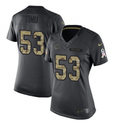 Women's Nike Chicago Bears #53 John Timu Limited Black 2016 Salute to Service NFL Jersey