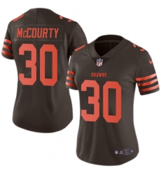 Women's Nike Cleveland Browns #30 Jason McCourty Limited Brown Rush Vapor Untouchable NFL Jersey