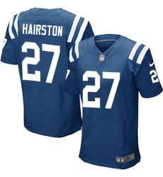 Men's Nike Indianapolis Colts #27 Nate Hairston Elite Royal Blue Team Color NFL Jersey