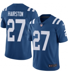 Youth Nike Indianapolis Colts #27 Nate Hairston Royal Blue Team Color Vapor Untouchable Elite Player NFL Jersey